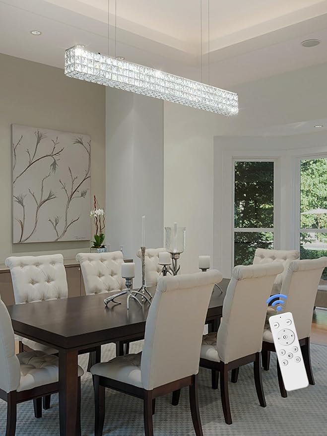 Modern Crystal Chandelier Silver Rectangular Crystal Chandelier Contemporary