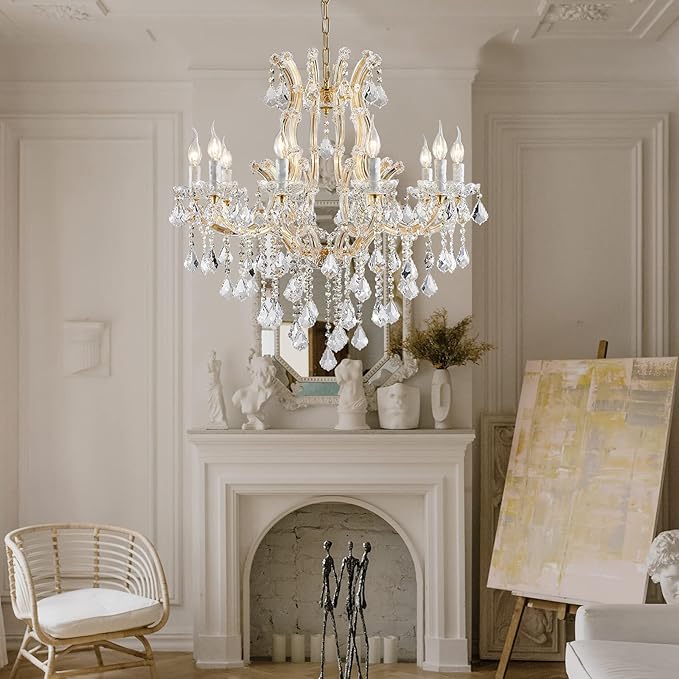 Modern Gold Crystal Chandelier Lighting