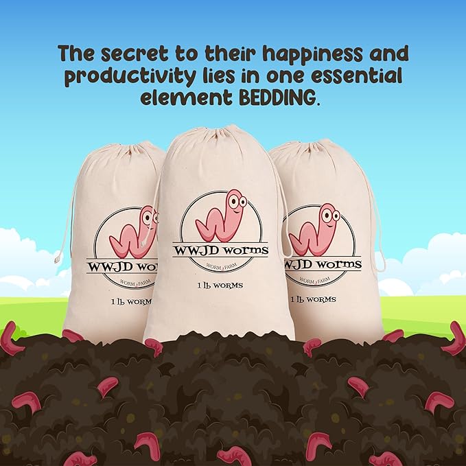 Red Wigglers Composting Worms - 2lb Red Worms for Composting Bin, for Plants or Gardening, Compost Worm for Soil Fertility & Worm Farm, Easy to Manage