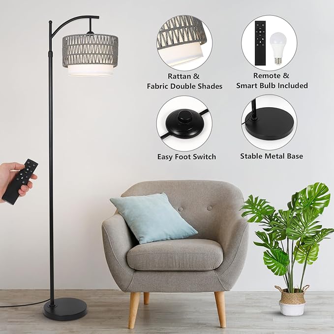 Floor Lamps for Living Room, Arc Standing Lamp