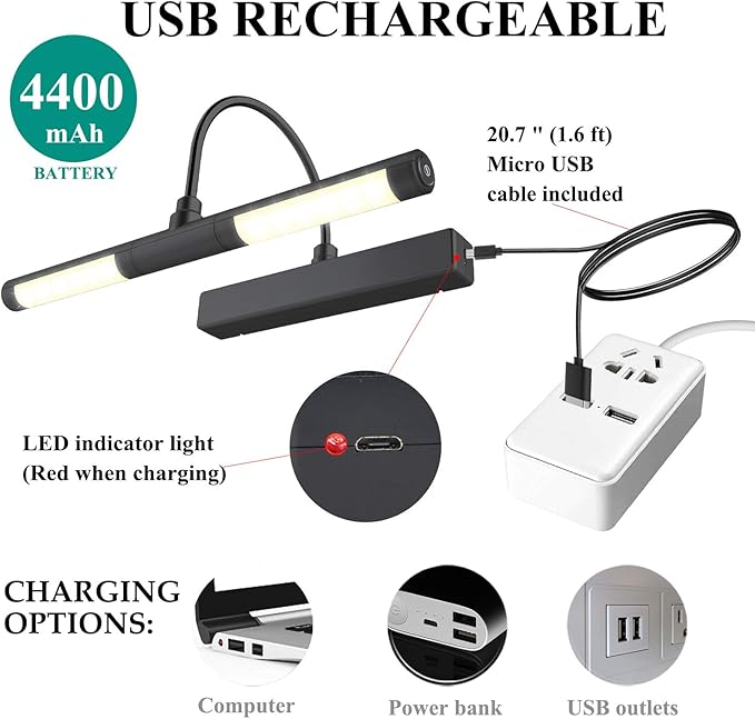 BIGMONAT Rechargeable Picture Light