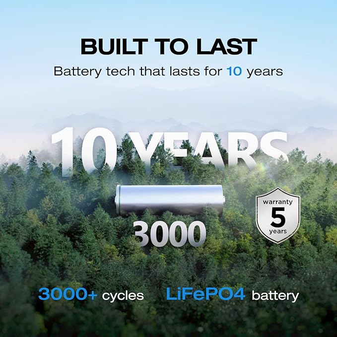 EF ECOFLOW Portable Power Station RIVER 2 with 45W Solar Panel, 256Wh LiFePO4 Battery/ 1 Hour Fast Charging, Up to 600W Output, Solar Generator for Outdoor Camping/RVs/Home Use