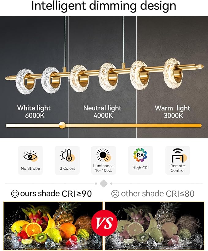 Dimmable Modern LED Chandelier