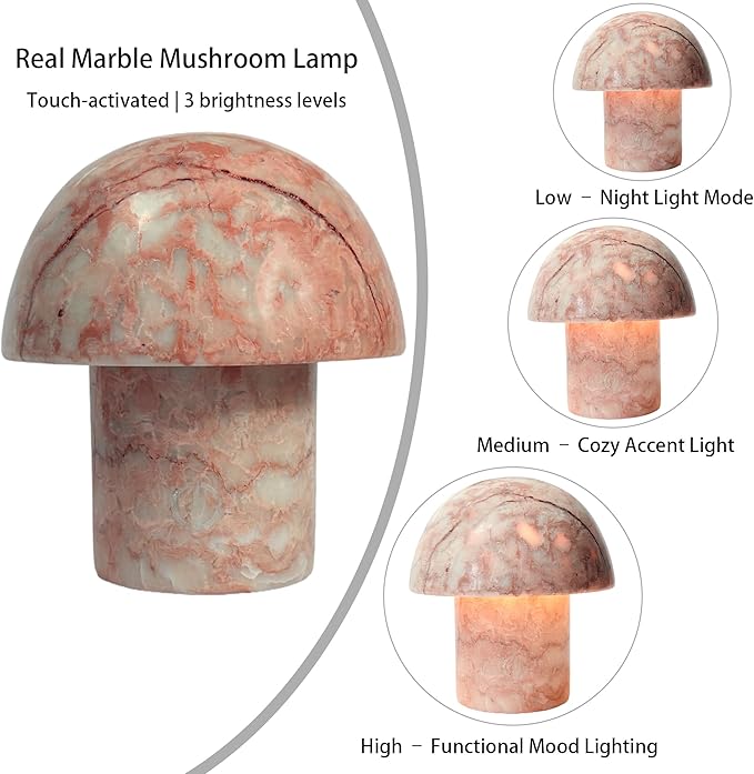 Marble Mushroom Table Lamp