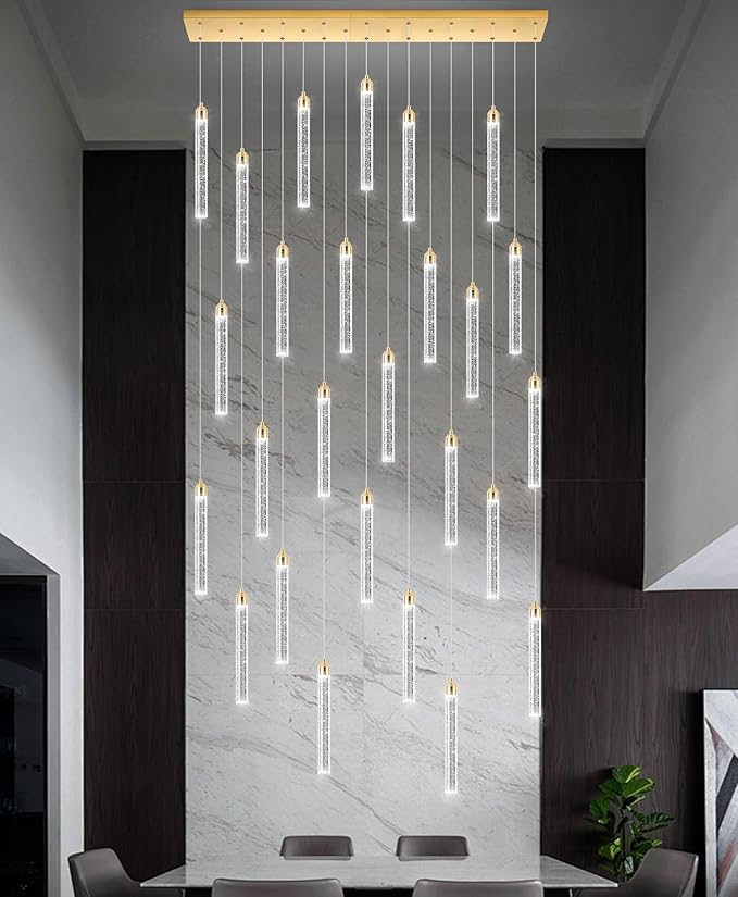 Rectangular Chandeliers 26-Lights Long Light