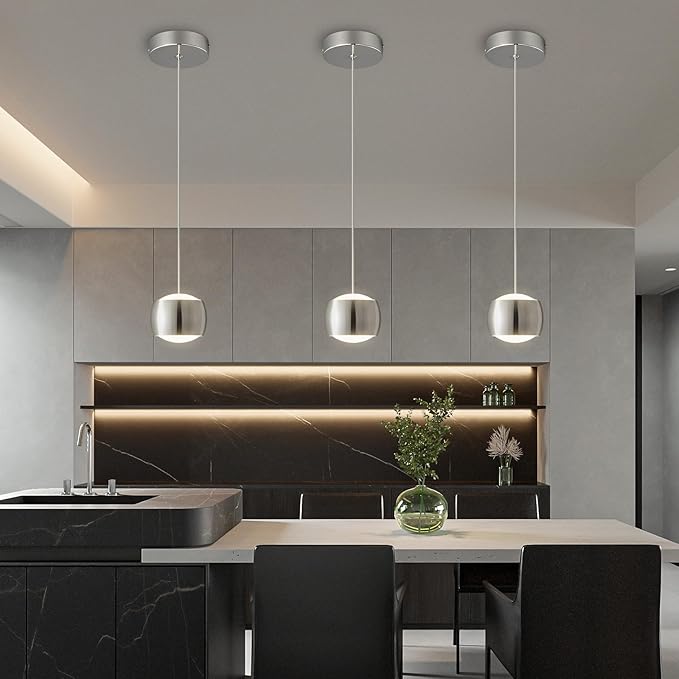 Modern LED Dimmable Pendant Light fixtures, Mini Island Pendant Lighting