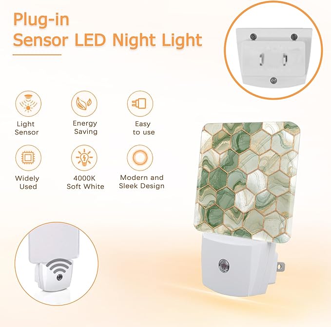 YASHILAIYA Marble Night Light