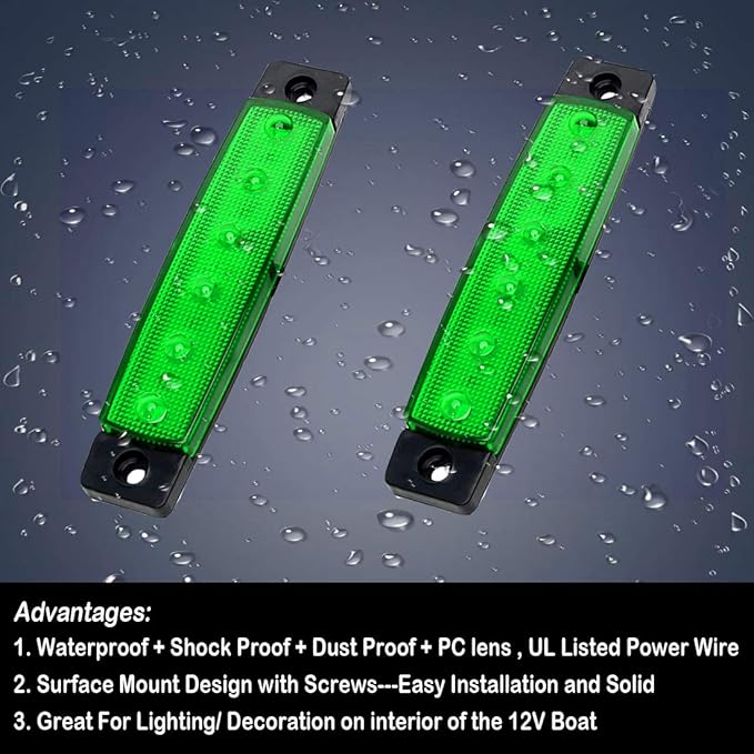 Marine Lights - 6Pcs Waterproof LED Interior Lights