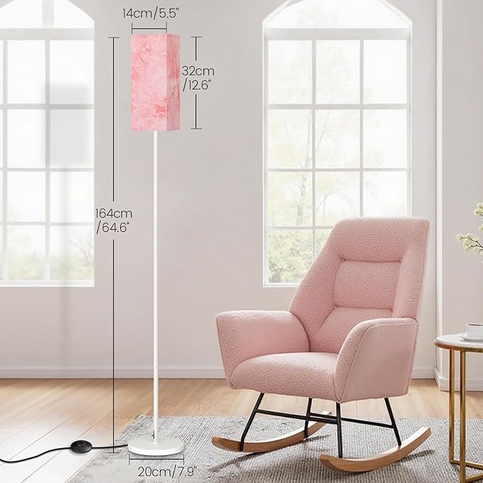 Floor Lamp, Pole Lamp with Foot Switch, Modern Standing Lamp, Minimalist