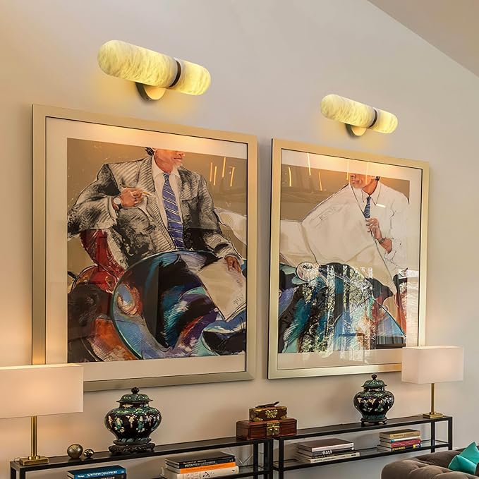 Alabaster Wall Sconces, Modern Bathroom Sconces Lighting