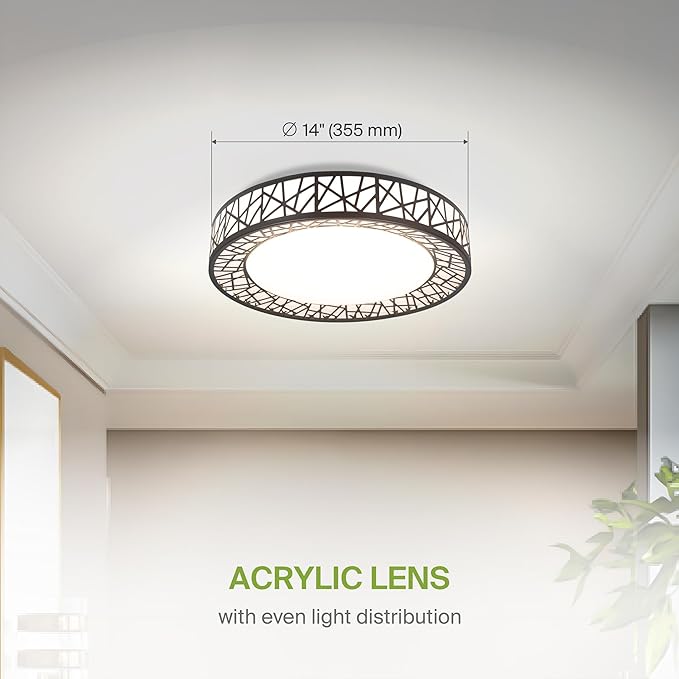 ASD 14 Inch LED Flush Mount Ceiling Light Fixture