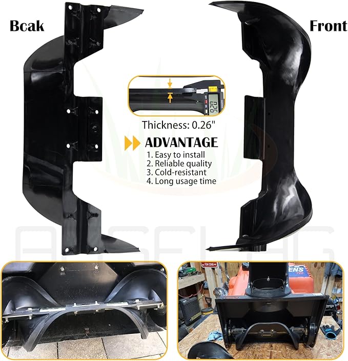 03807000 Snow Blower Auger Paddle Replaces Ariens 03807000 Auger Blade for Ariens 522 Snowblower Paddles Ariens SS522E Paddle Ariens SS322, SS322E, SS522, SS722, SS722C, 938017, 22" Snowblower