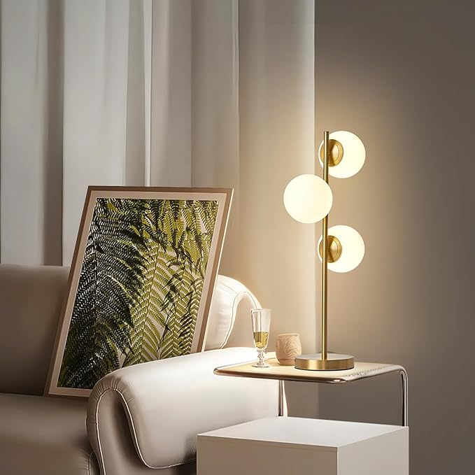 Mid-Century Modern 3 Globe Table Lamp
