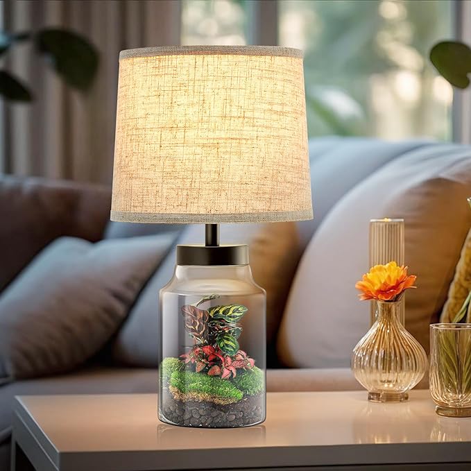 GyroVu Table Lamp Set for Christmas Decorations, Fillable Table Lamp