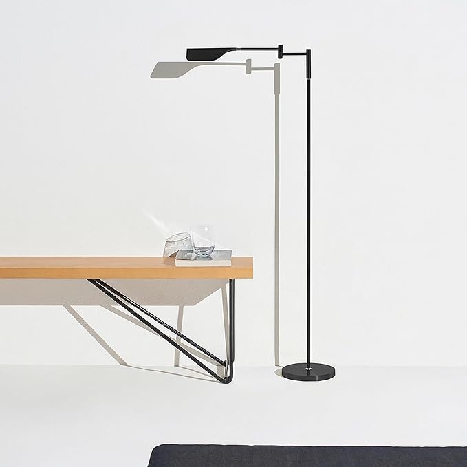 Brightech Leaf Pharmacy LED Reading Lamp, Dimmable Floor Lamp