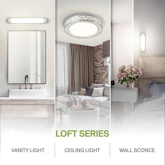 ASD 18 Inch LED Flush Mount Ceiling Light Fixture