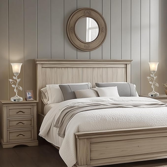 RORIANO Set of 2 Rustic Touch Table Lamps