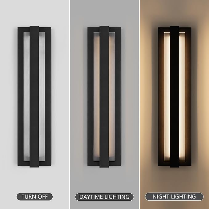 LamQee 23.6" Aluminum Long Outdoor Modern LED Wall Lights
