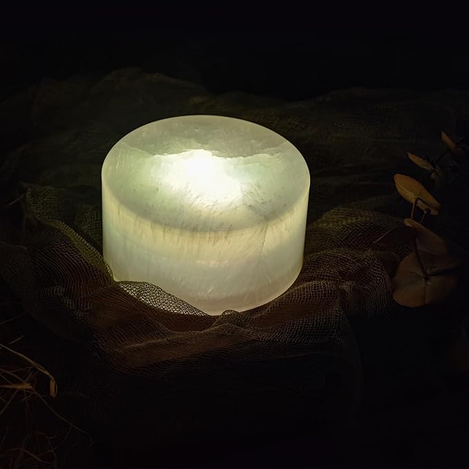 Natural Jade Touch Night Light: Color-Changing LED Mood Lamp, Rechargeable Soft