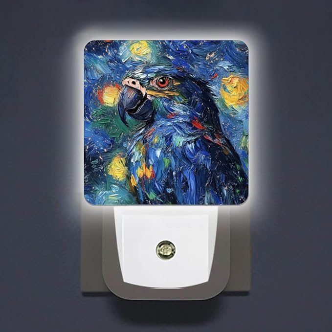 Lights by Night Decorative LED Night Light, Starry Night Mimicking Parrot Night