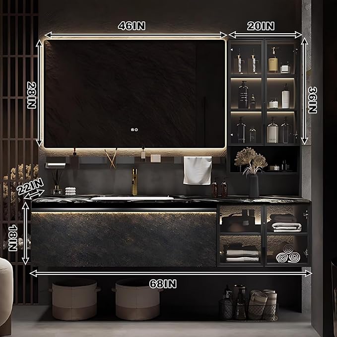 68 Inch Bathroom Vanity