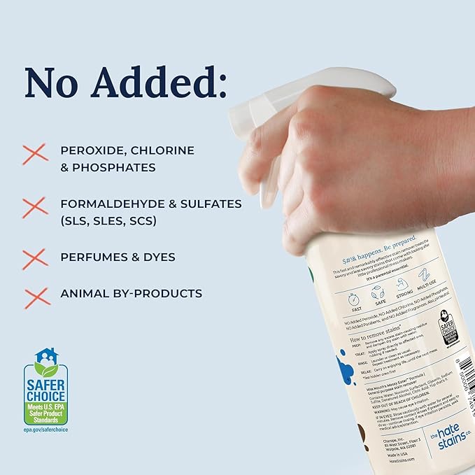 Miss Mouth’s Messy Eater Stain Treater Spray - Stain Remover - Newborn & Baby Essentials - 2-Pack of 16oz Stain Remover