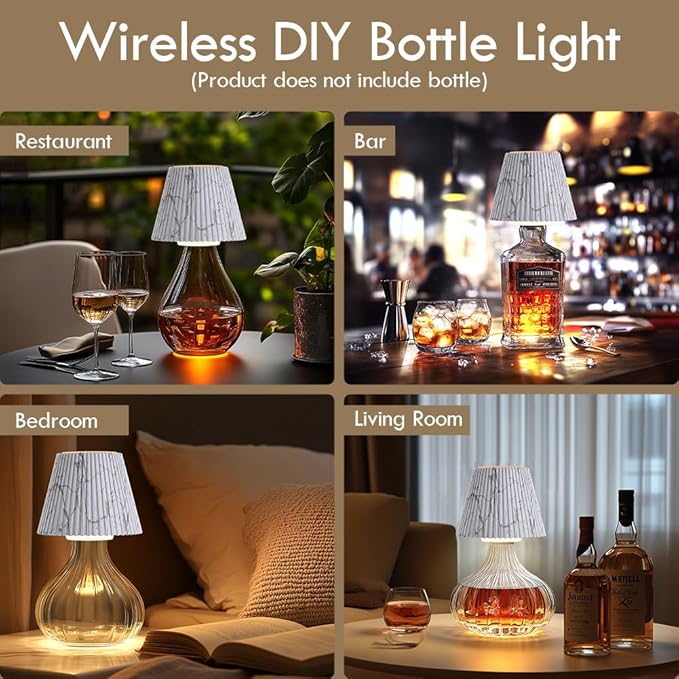 WILIT Wireless Bottle Lamp Shades