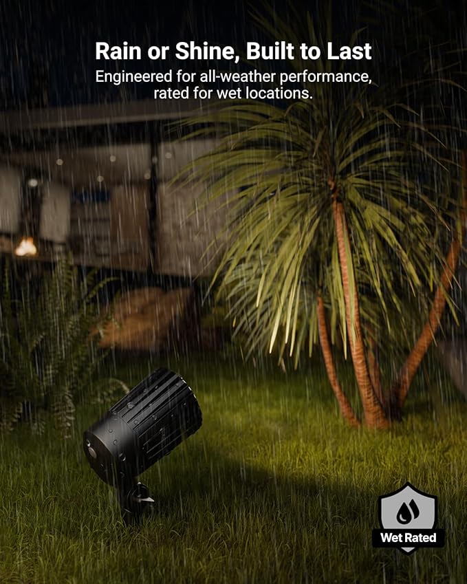 Sunco Low Voltage Landscape Spotlights 12V, Selectable CCT 2700K/4000K/5000K