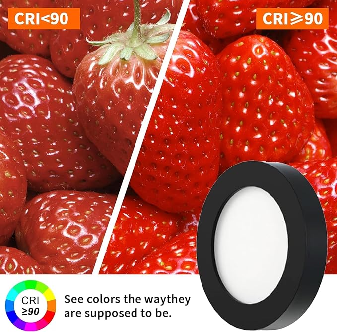 VST Under Cabinet Lights CCT 3000K-6000K, Puck Lights Color Temperature and
