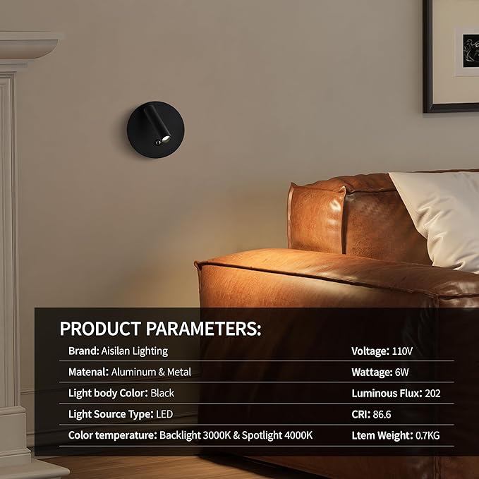 Aisilan 2-Pack Modern Wall Sconce