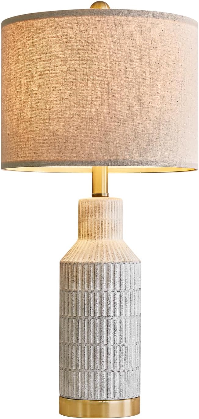 25" Modern Ceramic Lamps Single Table Lamp