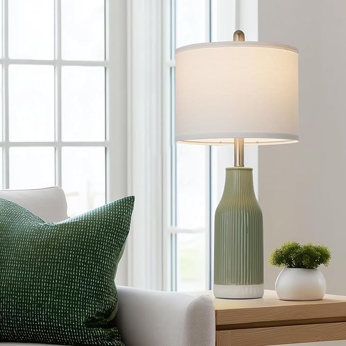 24.5" Modern Ceramic Table Lamp