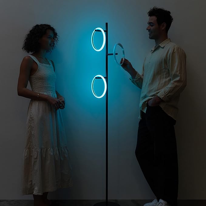 Brightech Saturn Modern Color Changing Floor Lamp