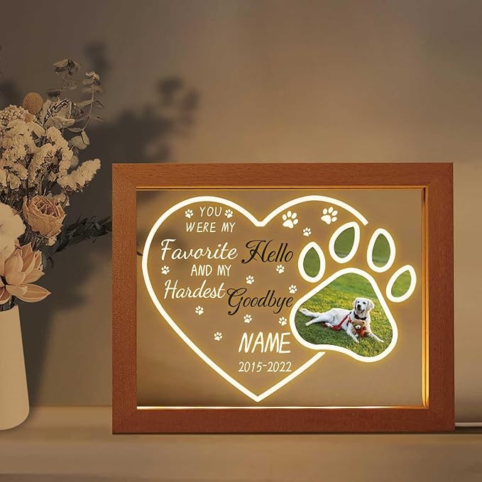 Custom Pet Memorial Night Light