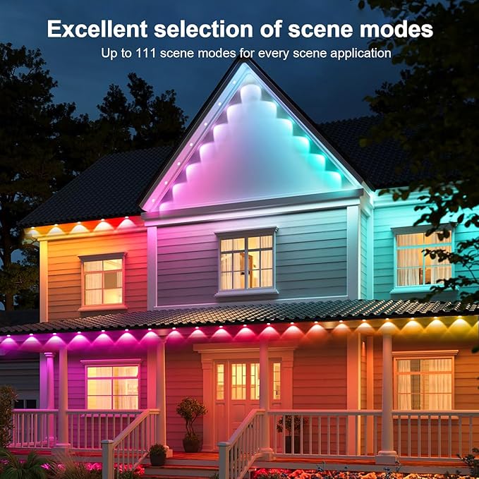 150FT Permanent Outdoor RGB Lights