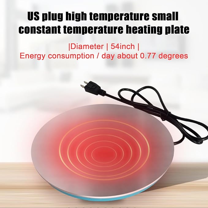 Bird Water Warming Stand - Heated Fowl Hydrator Pplatform, Temperature Regulated Ice Prevention Pad, Safe Power Cord Design, Seasonal Frost Defense Aid | for Backyard Hen House Barn