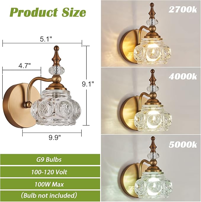 Vintage Wall Sconces, 1-Light Wall Lighting