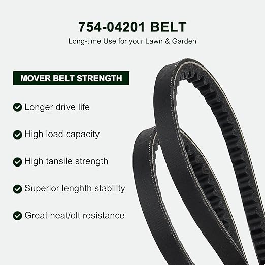 954-04201a 754-04201A Drive Belt Snow Blower for Craftsman MTD Snow Thrower 3/8" × 36" 754-04201