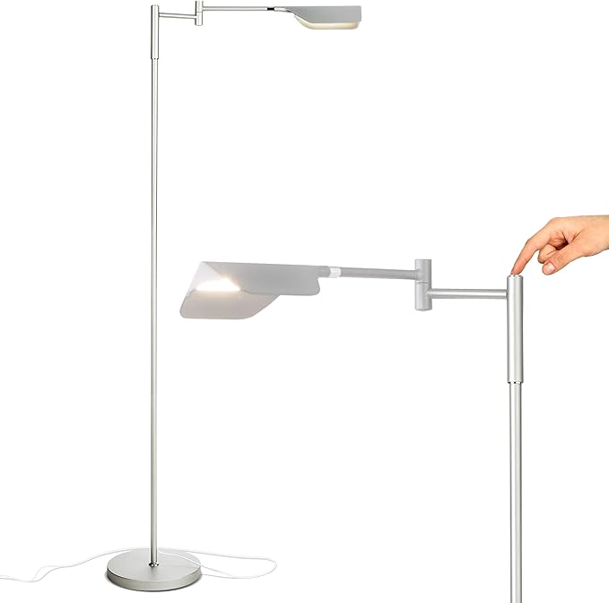 Brightech Leaf Pharmacy LED Reading Lamp, Dimmable Floor Lamp