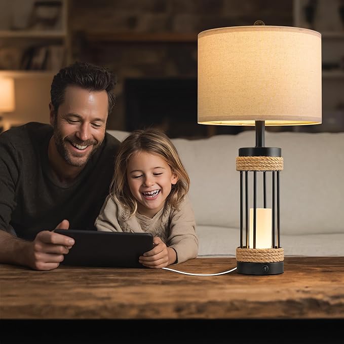 OYEARS 25" Table Lamps Set of 2