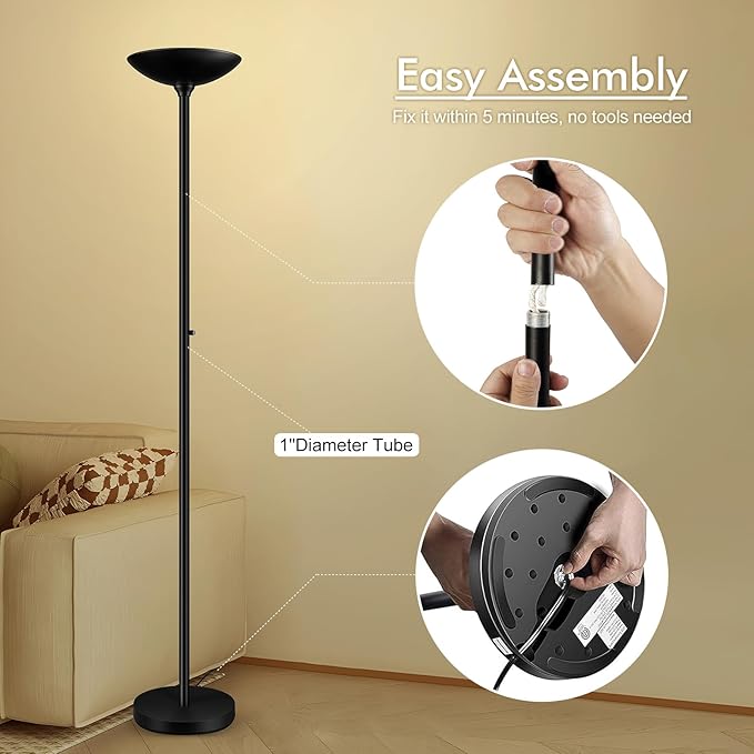 30W Torchiere Floor Lamp