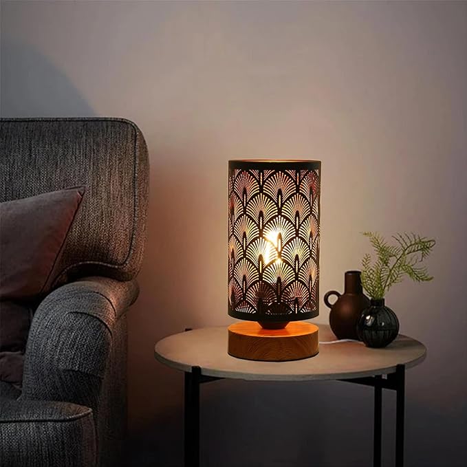 Small Industrial Table Lamps Dimmable, Bedside Lamps