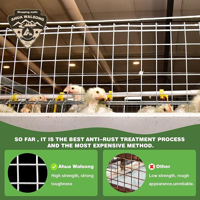 Hardware Cloth 1/2in 12'' x 20' 19GA ，Hot-dip Galvanized After Welding ，Chicken Wire Mesh,Chicken Coop Fence,Screen Mesh,Rabbit/Snake Fence,for Garden Poultry Animal Netting Cage