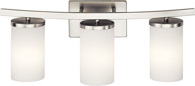 Kichler Crosby 23" Vanity Light in Brushed Nickel, 3-Light Contemporary