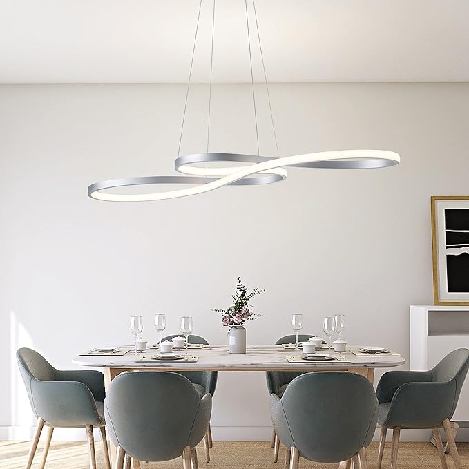Modern LED Chandelier Dining Room Pendant Light Dimmable Creative Chandelier
