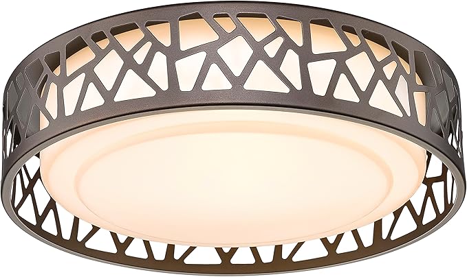 Flush Mount Ceiling Light, 12 inch 15W LED Dimmable Lighting Fixture, 3000K