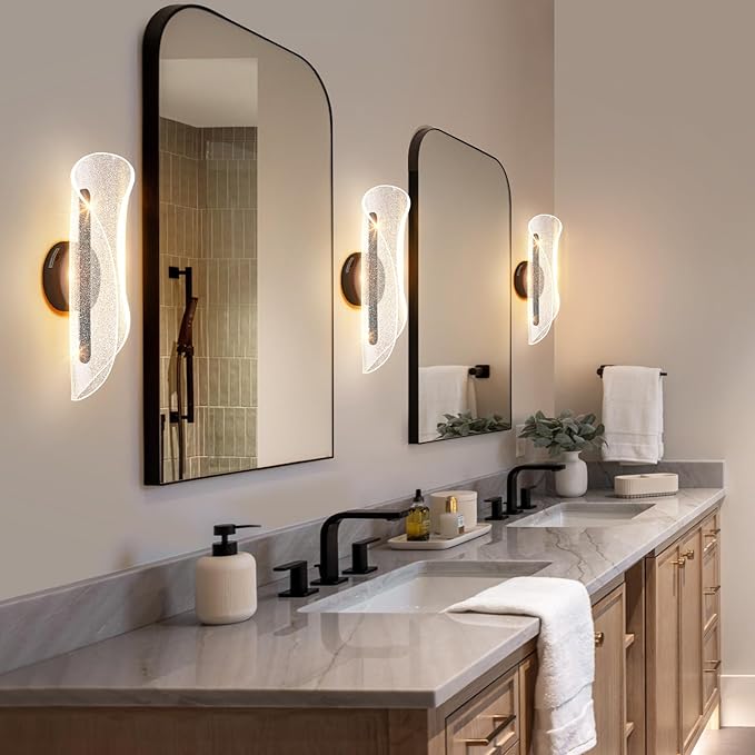 Black Wall Sconce Light Modern Wall Light Fixtures Dimmable LED Wall Lamp