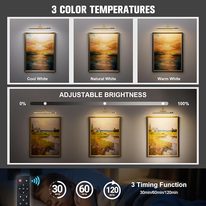15.7'' Picture Lights for Wall