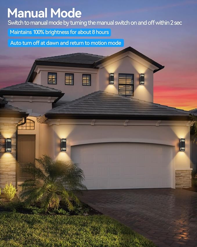 Motion Sensor Outdoor Lights, Modern Outdoor Wall Lights