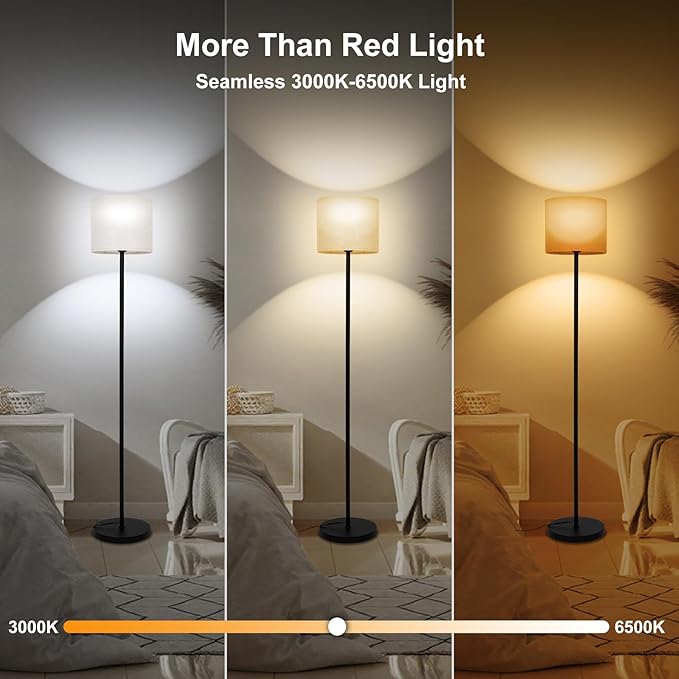 Floor Lamp with Red Light
